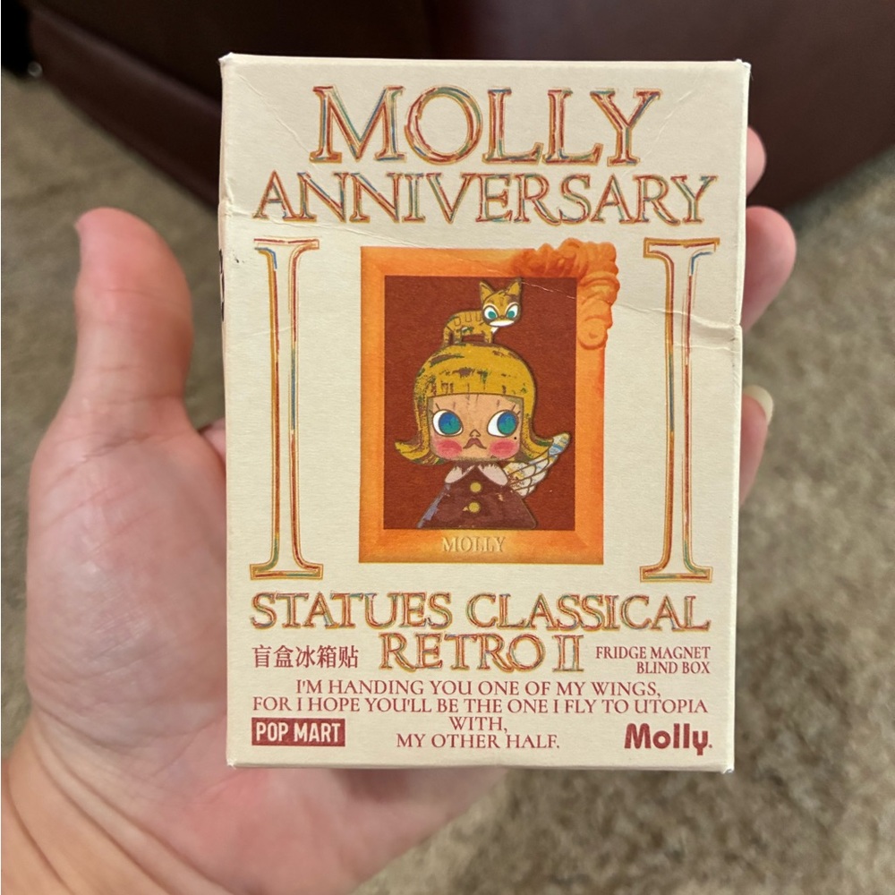 Popmart Molly Carb Lover Statue Classical Retro II Magnet Mixed LOT OF 3 Sealed - Picture 2 of 14